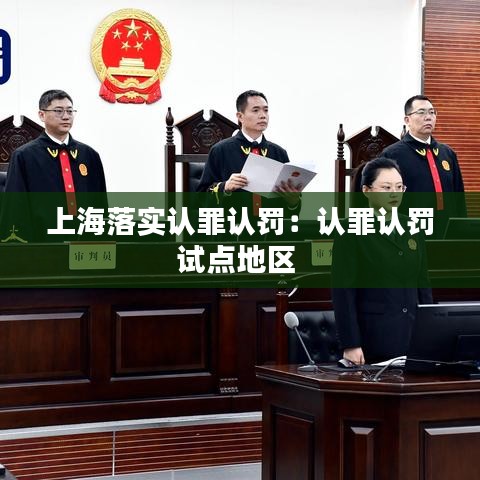 上海落實認罪認罰：認罪認罰試點地區(qū) 