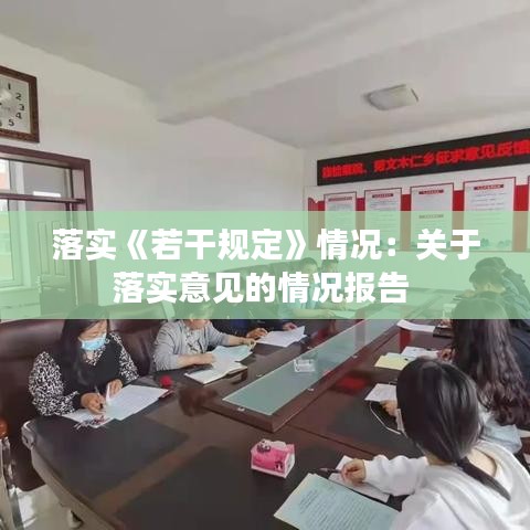 落實(shí)《若干規(guī)定》情況：關(guān)于落實(shí)意見(jiàn)的情況報(bào)告 