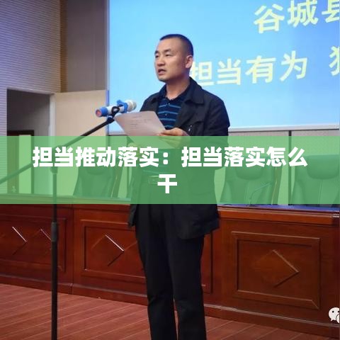 擔(dān)當(dāng)推動落實：擔(dān)當(dāng)落實怎么干 