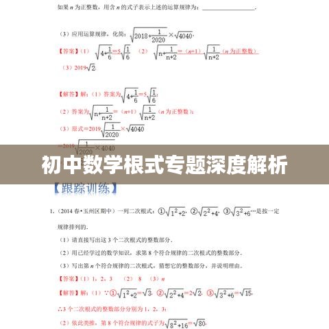 初中數(shù)學(xué)根式專(zhuān)題深度解析