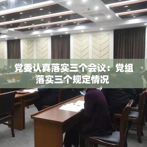黨委認真落實三個會議：黨組落實三個規(guī)定情況 