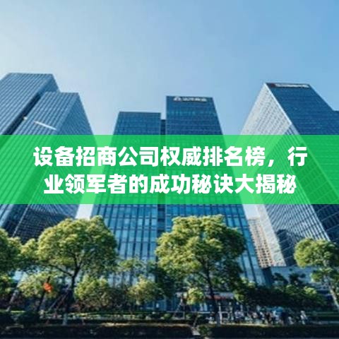 設(shè)備招商公司權(quán)威排名榜，行業(yè)領(lǐng)軍者的成功秘訣大揭秘