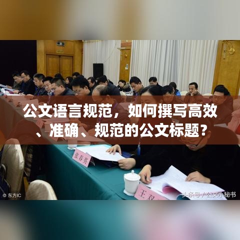 公文語(yǔ)言規(guī)范，如何撰寫(xiě)高效、準(zhǔn)確、規(guī)范的公文標(biāo)題？
