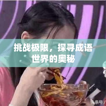 挑戰(zhàn)極限，探尋成語(yǔ)世界的奧秘