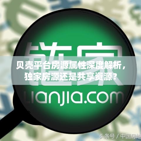 貝殼平臺(tái)房源屬性深度解析，獨(dú)家房源還是共享資源？