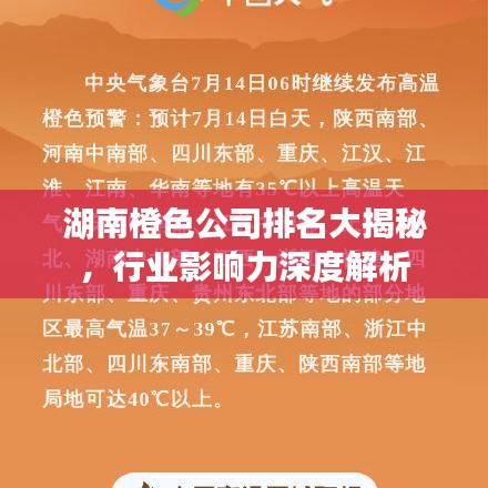 湖南橙色公司排名大揭秘，行業(yè)影響力深度解析