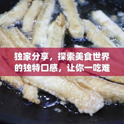 獨家分享，探索美食世界的獨特口感，讓你一吃難忘！